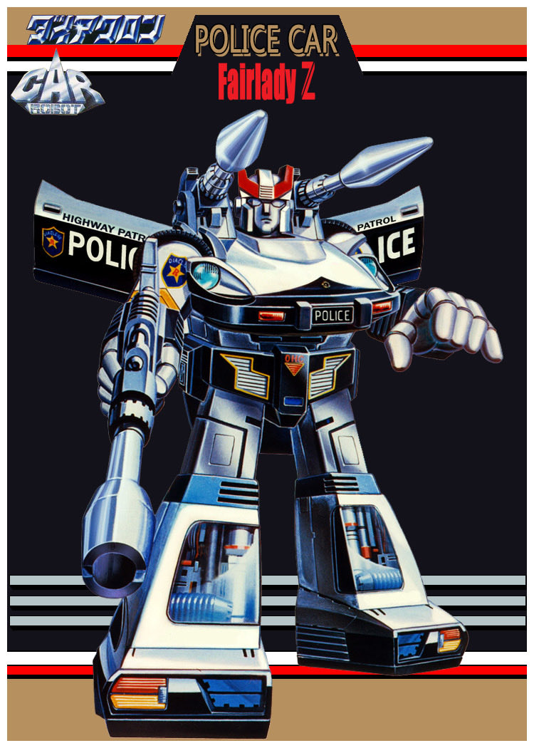 Fairlady Z Police Car #Diaclone #Transformers improved