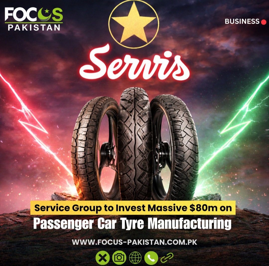 Focusp_official's tweet photo. Pakistan’s industrial landscape is set to gain a significant boost as the Service Group moves into Passenger Car Tyre Manufacturing with a major $80 million investment.
https://t.co/glHW3vbeFe
#FocusPakistan #ServiceGroup #TyreManufacturing #IndustrialGrowth https://t.co/TlQiBn2WgQ