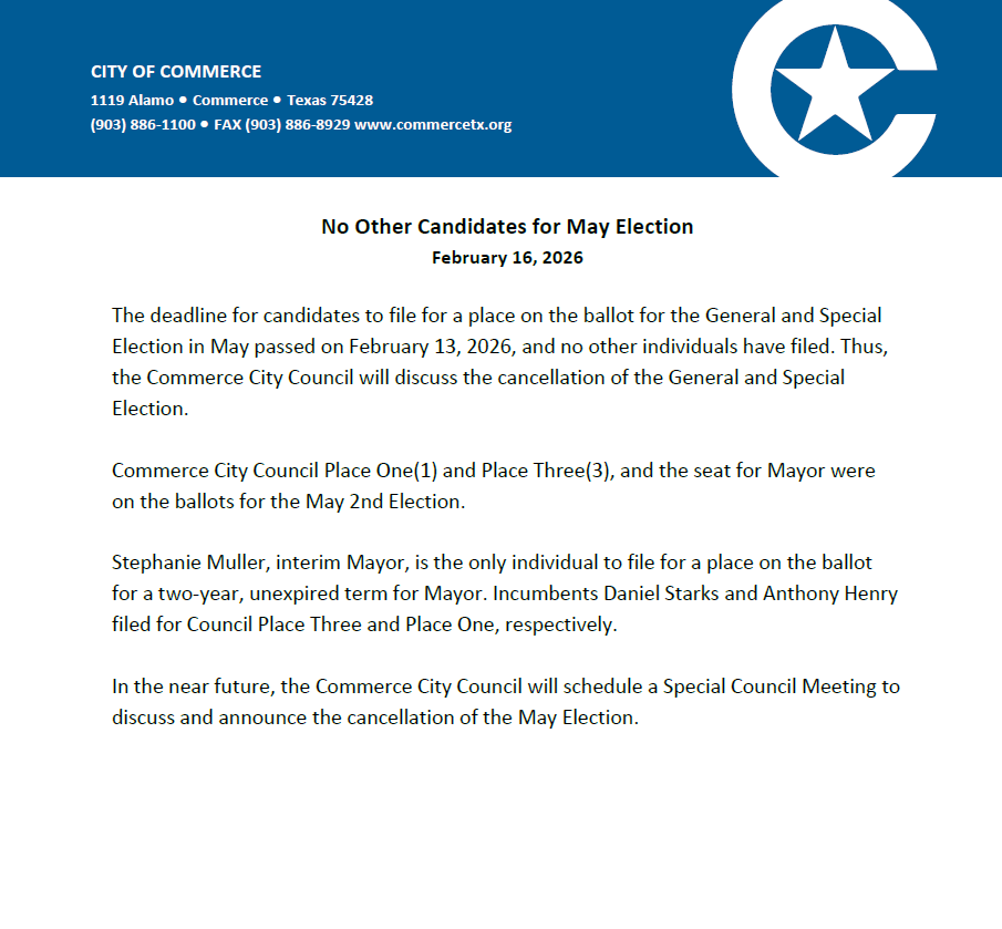 City of Commerce TX tweet media