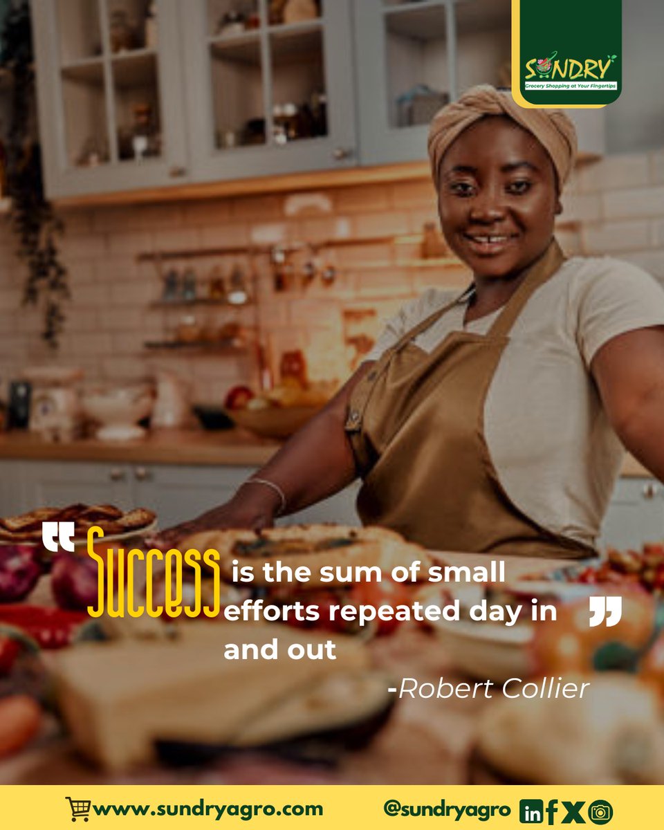 SundryAgro's tweet image. Success = Small efforts repeated daily.

Same applies to family nourishment.
Stop the monthly grocery stress. Automate it.
Family Essentials Bundle—delivered monthly, automatically.
Visit our website (link in bio) to get started.
#MondayMotivation #SundryAgro #FamilyEssentials