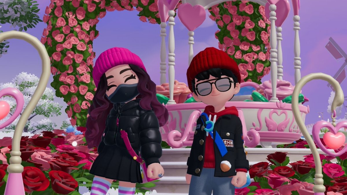 Valentines day in Heartopia with my love 🖤 <a href="/MyHeartopia/">Heartopia</a> <a href="/EmptyxClipz/">Nick</a>
