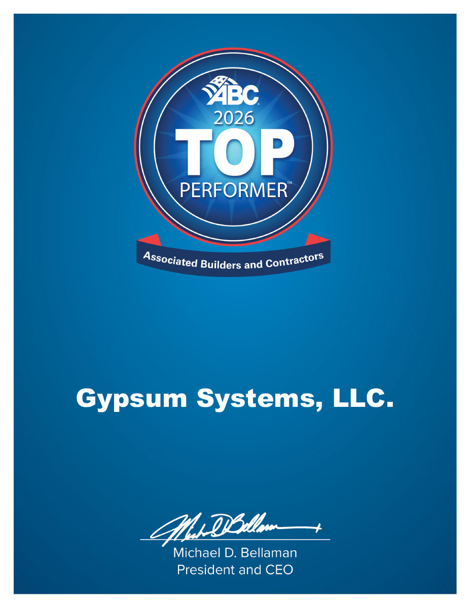Congratulations to the team <a href="/GypSysBuffalo/">Gypsum Systems Inc.</a> for being named a 2026 Associated Builders and Contractors Top Performer! #ABCMeritShopProud