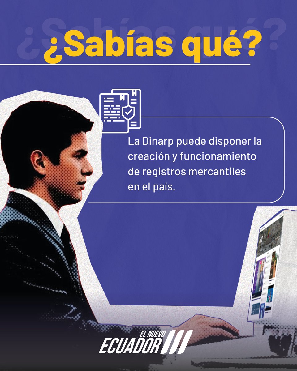 DinarpEc's tweet photo. #ServicioRegistral

✍️Los registros públicos:

✅Inscriben y certifican actos.
✅Garantizan seguridad jurídica.

La #Dinarp administra los registros mercantiles.

Los municipios son corresponsables de los de la propiedad.

#ElNuevoEcuador 🇪🇨 https://t.co/cAqtSUDz9l