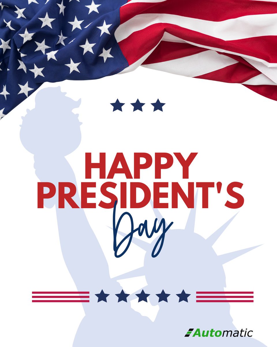 AutomaticUSA's tweet photo. Honoring the leaders who shaped our nation this Presidents’ Day ✨

Proud to support independent dealers across all 50 states, today and every day. 🚗🤝

#PresidentsDay #Automatic #AutoFinance #IndependentDealers #DrivenByOpportunity https://t.co/QErC5O1fep