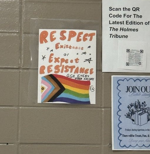 INBOX: LGBTQ Poster reportedly spotted at Holmes Junior High (<a href="/CF_schools/">Cedar Falls Schools</a>) in Iowa reads "Respect Existence or Expect Resistance."

This sounds like a threat. Why is this allowed in a public school???