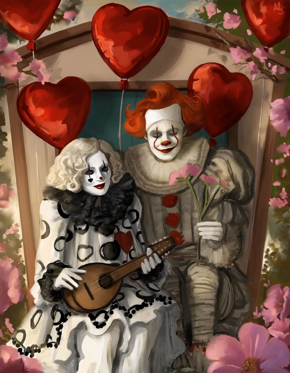 Sweet Serenade 💕
A little late but here's a Valentine's Day artwork! #pennywise #ItWelcomeToDerry
