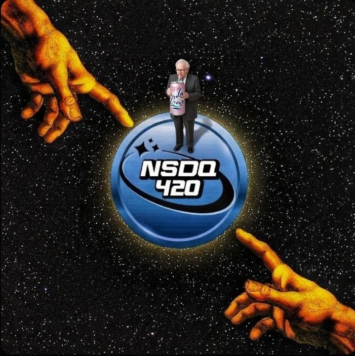 $NSDQ will be a CT blessing i manifest nsdq420 will bring so many back into the markets and turn doubters into full-blown believers and hodlers.
#NSDQ420SUMMEROFLOVE

x.com/i/status/20234…