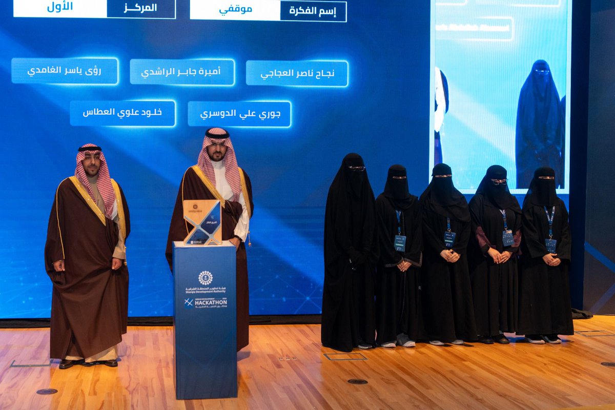 UD_Hackathon's tweet photo. لقطات من تكريم الفائزين بالمراكز الأولى في مسار التخطيط الحضري.

#هاكاثون_التنمية_الحضرية
#هيئة_تطوير_الشرقية https://t.co/Wl4zvlEuYK