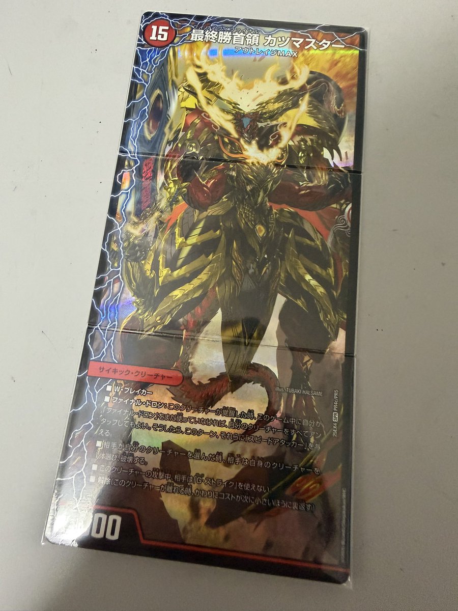 寝付けなくて3D龍解スリーブを作るなどしてた