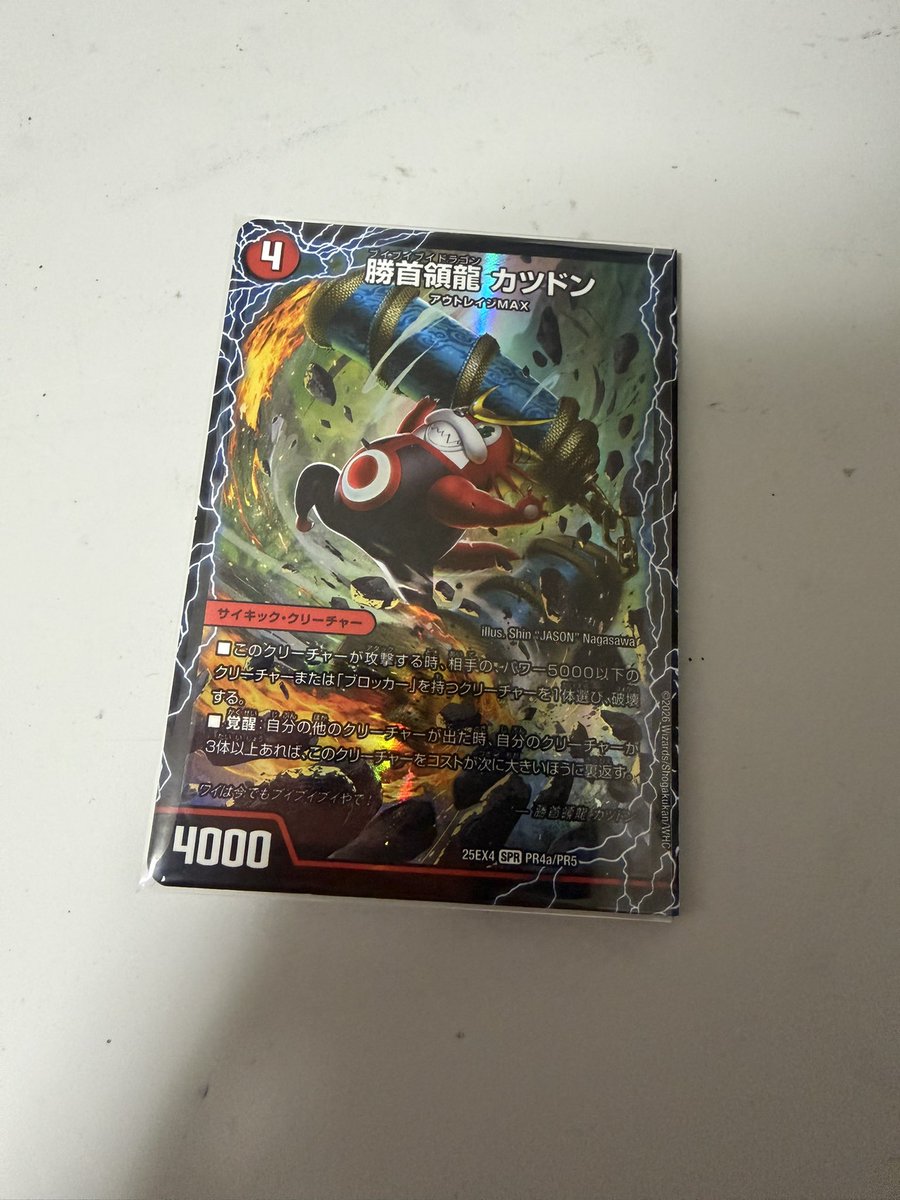 寝付けなくて3D龍解スリーブを作るなどしてた