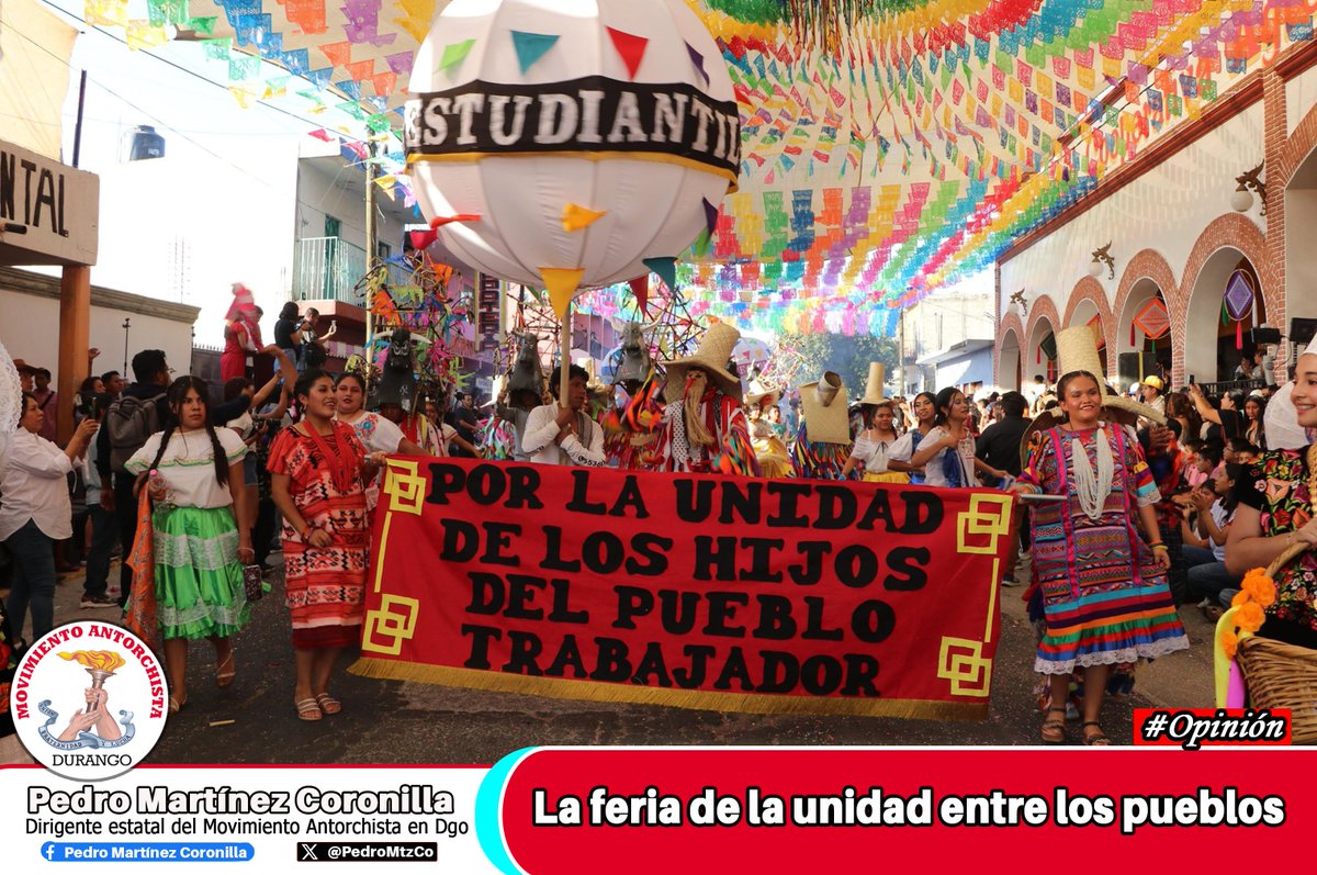 #Opinión: La #feria de la #unidad entre los #pueblos: “la cultura no es un lujo, sino un #derecho. Y porque hay un ejemplo, pequeño en extensión pero gigante en significado, de que cuando la gente se une, puede #construir realidades distintas”

facebook.com/share/p/189SbD…