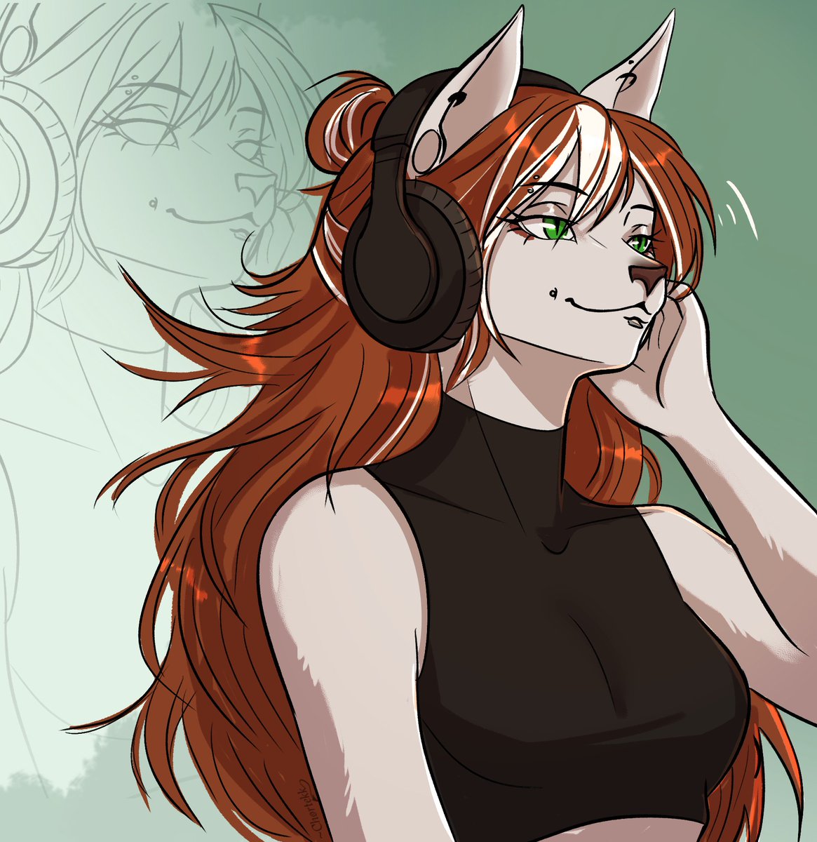 A small birthday gift for iluomi!! 🎉

#furryart #fox #sketch