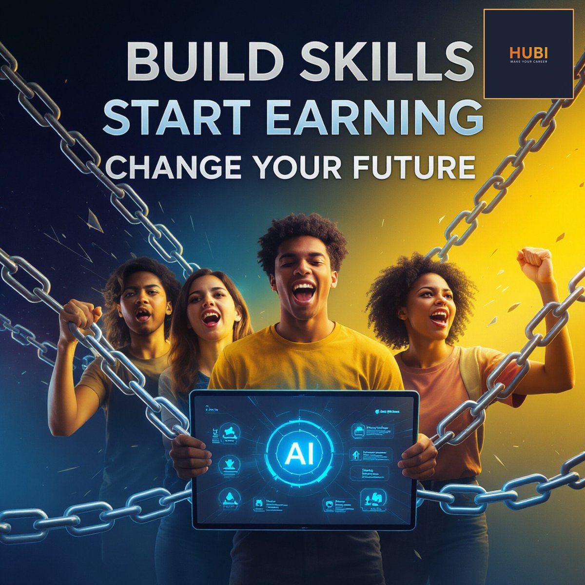 HubiPromot91698's tweet image. Break the chains.
Build skills. Start earning. Change your future.
AI is not the future — it’s your opportunity.
#HUBI #BuildToEarn