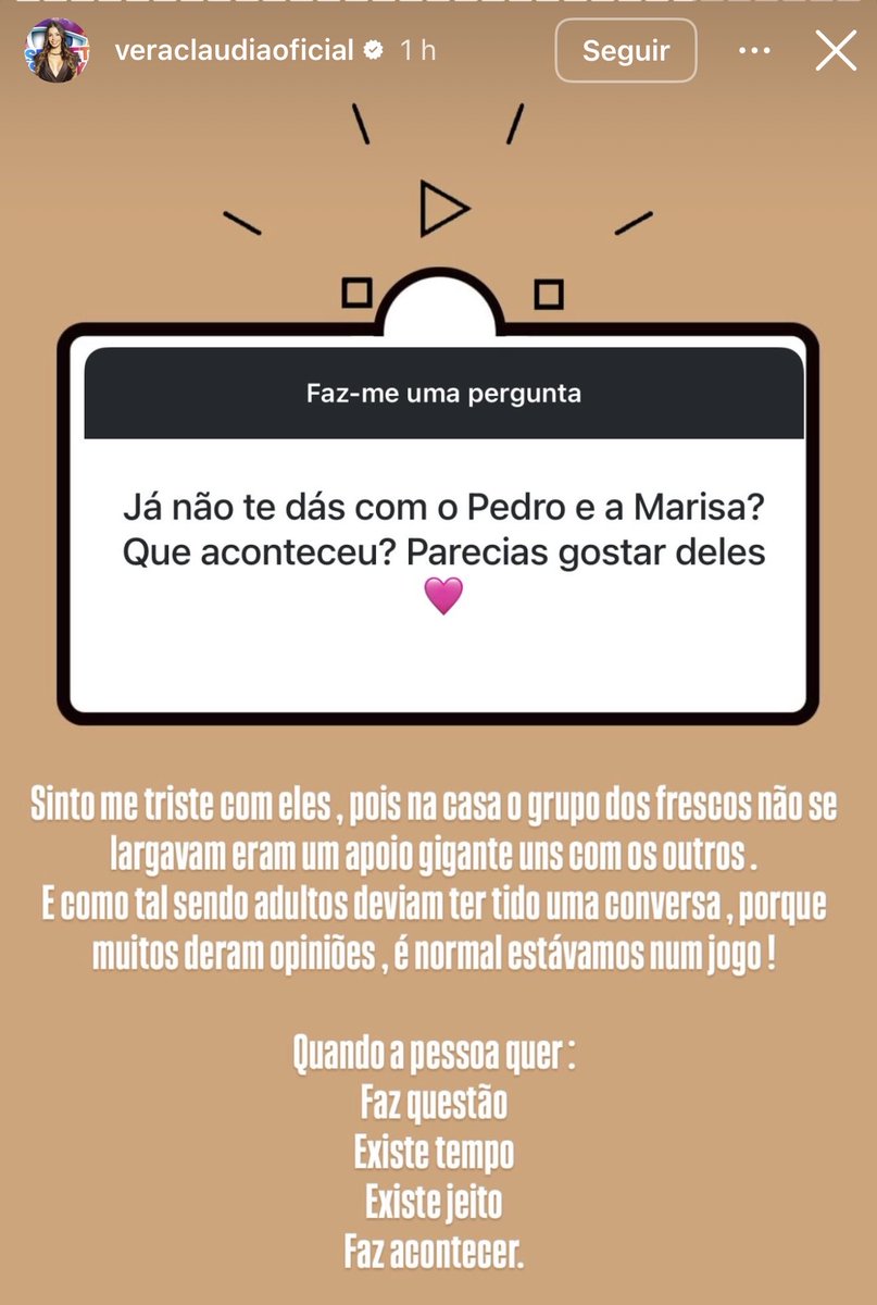 O desespero por atenção de certos ex concorrentes através do Pedro, é gritante. Ele na vida dele, sem chatear ninguém e estes tristes parecem baratas tontas. O programa acabou a 2 meses e ao invés de seguirem com a vida deles ainda estão presos ao programa! 
#sstvi 
#maped