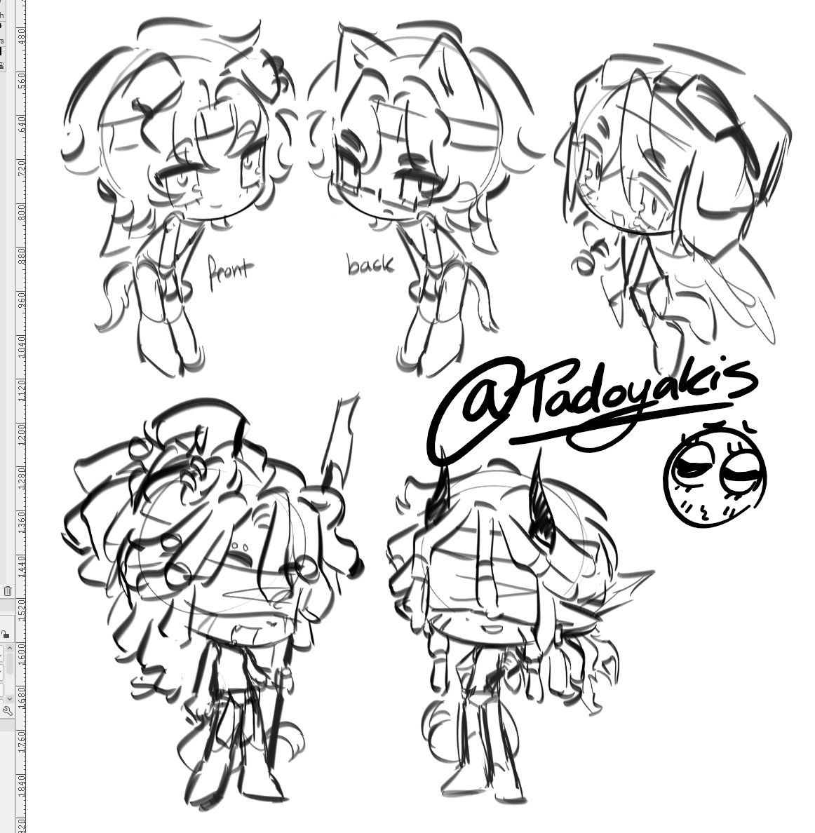 tadoyakis's tweet image. Sketches.. maybe.. + these are who I'd like to draw for the keychains