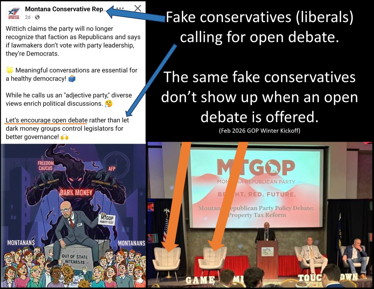 libsofmontana's tweet image. Libs are in both parties. Don't buy the lies of the fakes like the "Montana Conservative Republicans" group on Facebook. 

.@aaronflint @mt4ltdgov @mtfreedomcaucus @gvsentinel #mtpol #mtleg #mtnews @bozchron @lemmiwinkster @SamUSOH @LizaOrloff @MTGOP @the_posts @repleedeming