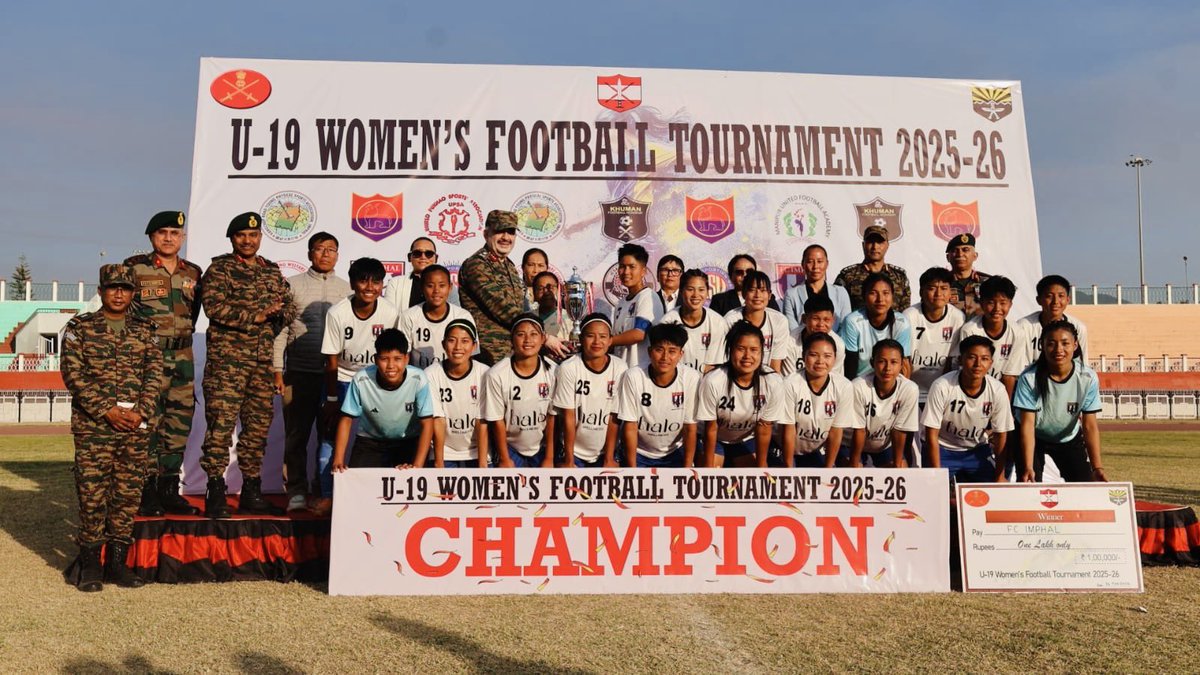 boniumofficial's tweet photo. Under Operation Sadbhavna, 165 INF (TA) (H&amp;H) #AssamRegiment along with All Manipur Football Association #AMFA organised first U-19 Women's Football Tournament in Imphal, promoting sports and empowering young women in #Manipur https://t.co/sMEaY4EDaQ