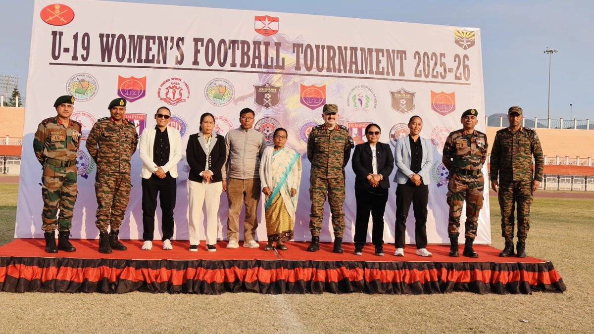 Under Operation Sadbhavna, 165 INF (TA) (H&amp;H) #AssamRegiment along with All Manipur Football Association #AMFA organised first U-19 Women's Football Tournament in Imphal, promoting sports and empowering young women in #Manipur