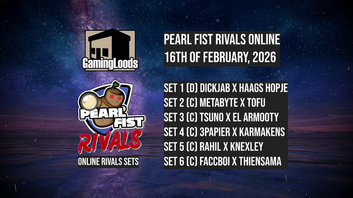 We got six matches planned for tonight!!

Tune in tonight at 7:30 PM CET at <a href="/gamingalmere/">GamingLoods</a>'s channel 👀