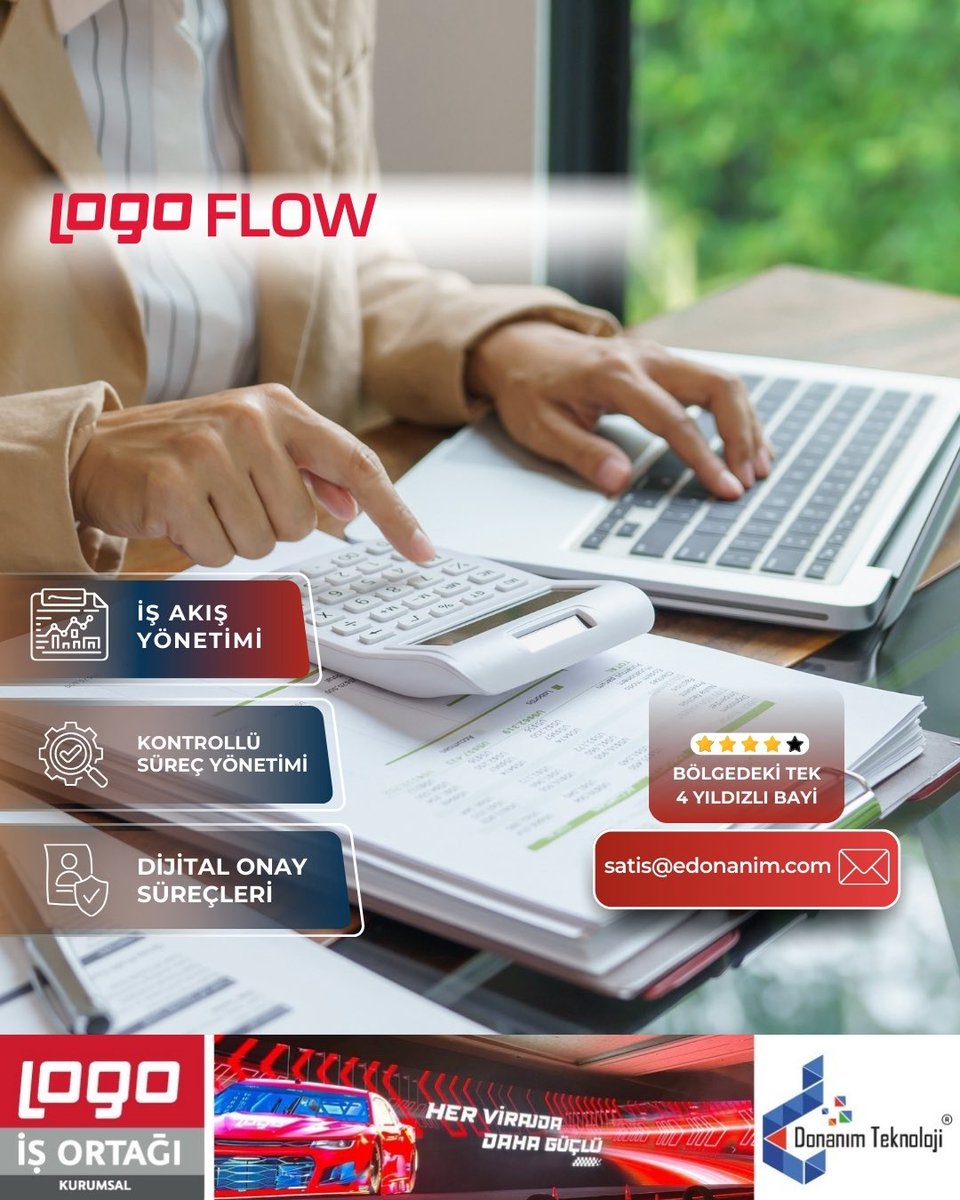 Logo Flow ile iş akışlarınızı dijitalleştirin, onay süreçlerinizi hızlandırın ve operasyonel verimliliğinizi artırın.
🔹 Uçtan uca iş akış yönetimi
🔹 Kontrollü ve izlenebilir süreçler
🔹 Dijital onay ve otomatik bildirim sistemleri

🔗 Daha fazlası için: edonanim.com