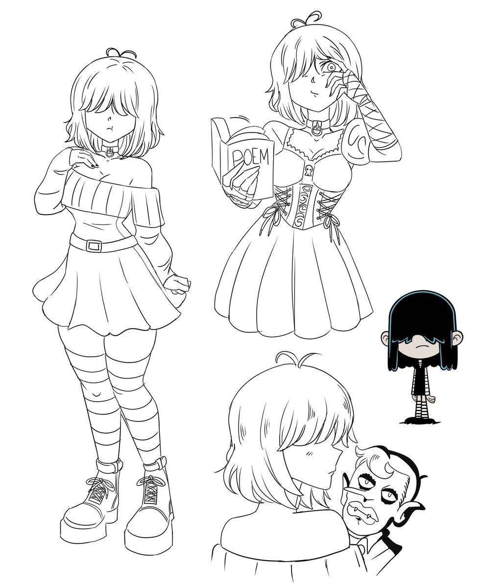 Lineart base de Lucy loud hecho 🖤, dentro de unos dos días se estará publicando la versión con color, estoy ocupado con unos dibujos que tengo pendiente jeje. 
¿ Qué opinan ? 
#TheLoudHousefanart #lucyloud