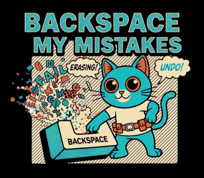 NomadCattitude's tweet photo. How many times have you hit backspace today? ๐ฑโจ๏ธ
BACKSPACE MY MISTAKES - every developer knows this feeling ๐น
#DevLife #ProgrammerHumor #CodingLife #TechCat #NomadCattitude https://t.co/GnuZWXfKhD
