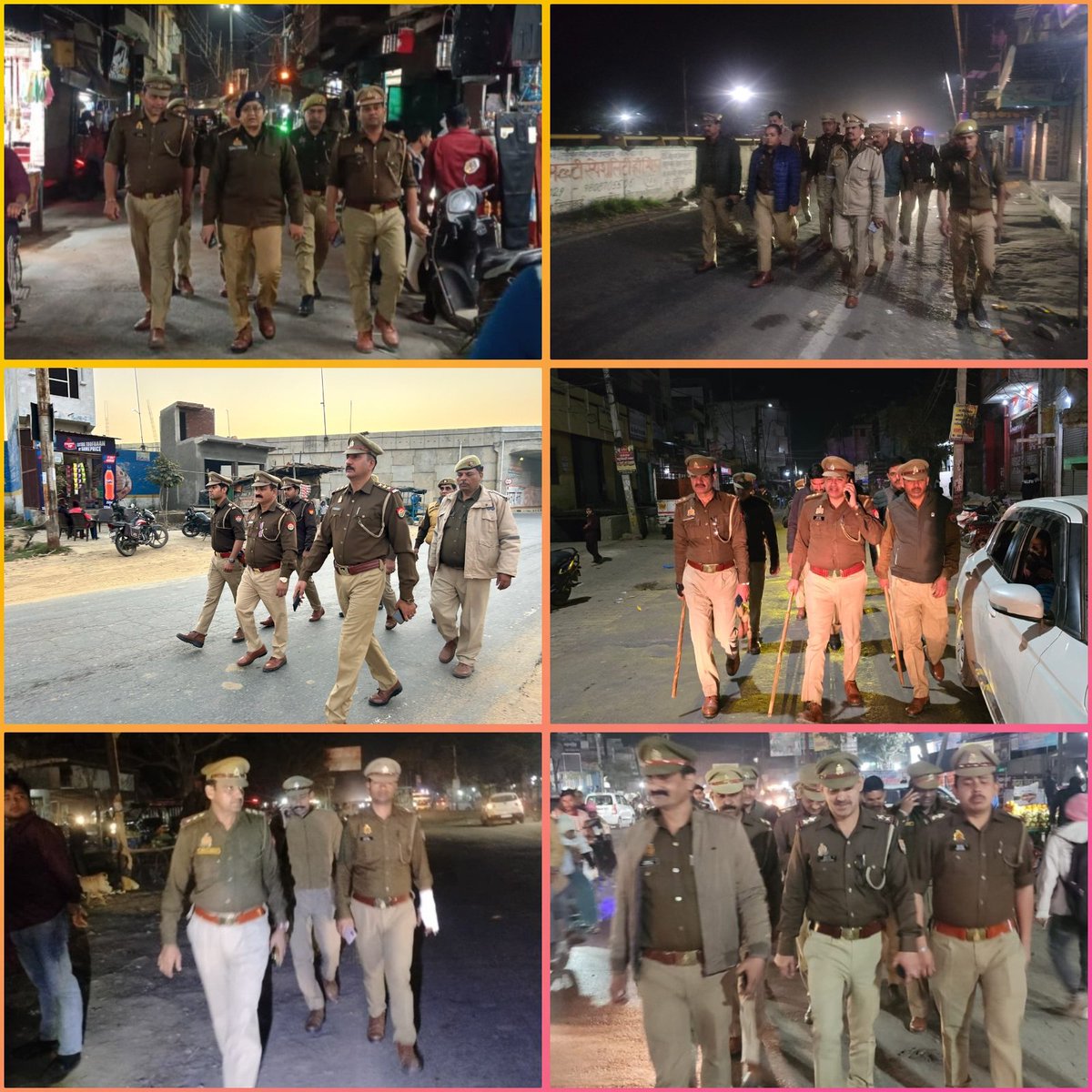 एसपी हापुड़ श्री कुँवर ज्ञानंजय सिंह के निर्देशन में जनपद में अपराध नियंत्रण, शांति व कानून-व्यवस्था बनाए रखने के उद्देश्य से क्षेत्राधिकारी व थाना प्रभारियों द्वारा मय पुलिस बल अपने-अपने क्षेत्र के महत्वपूर्ण प्रतिष्ठानों/बाजार/मार्गों आदि में #पैदल_गस्त की जा रही है।
