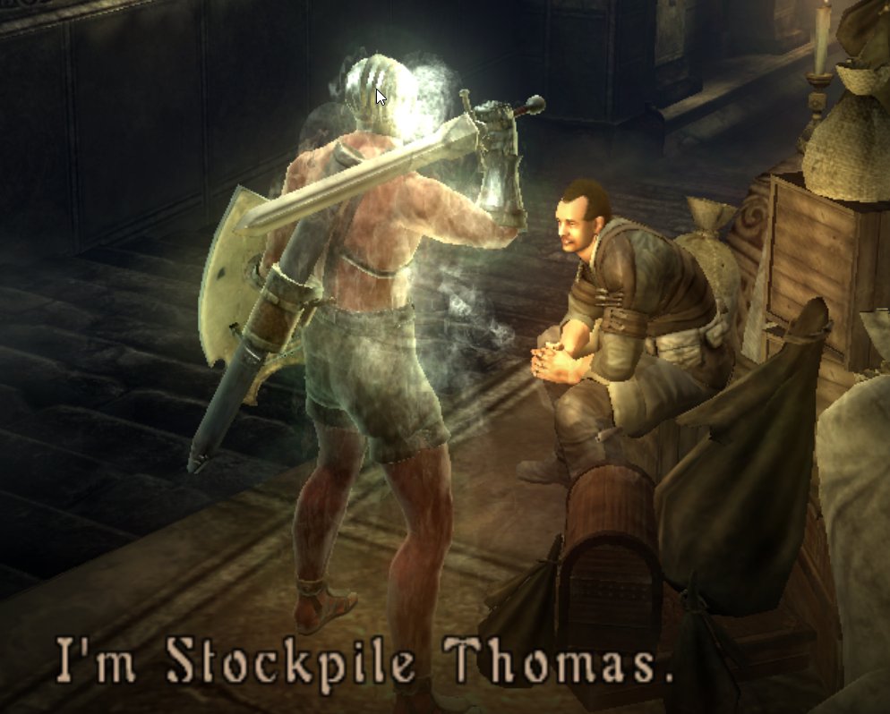 game with a character who all he does is stockpile your old shit you don't want and his name is literally Stockpile Thomas, this game MIGHT be kino