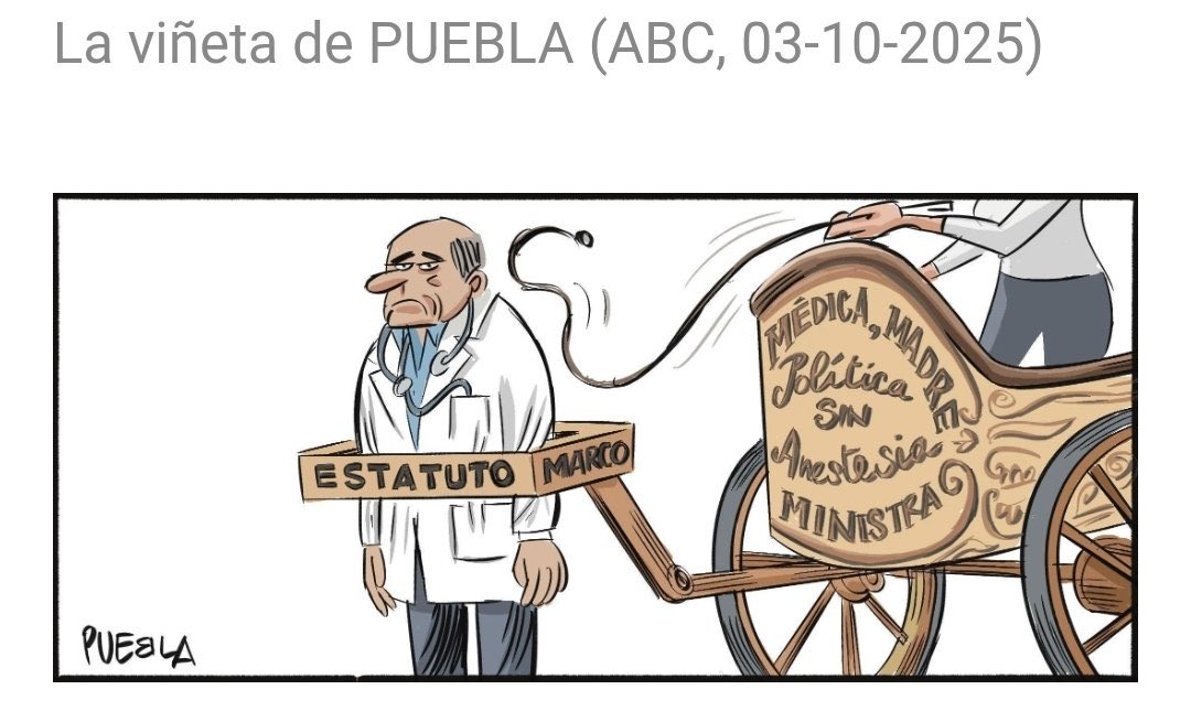 TTforma's tweet photo. Genial @PUEBLAdibujante #EstatutoMarco #HuelgaMedica #EstatutoMédico https://t.co/CnI9wQFZhT