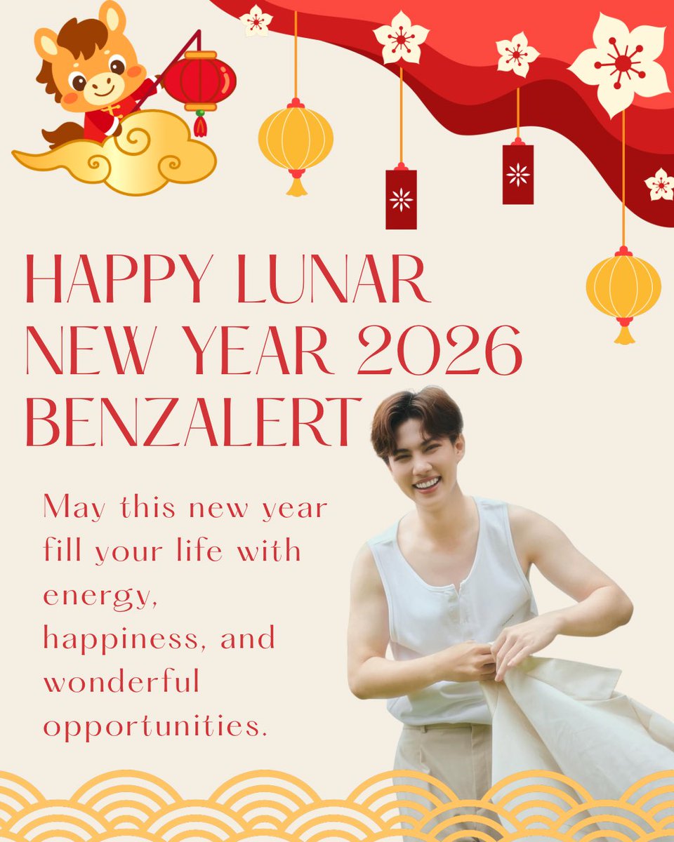 BenzAlertUSA's tweet image. Happy New Year! 🧧

Wishing everyone a bright year full of happiness, good health, and new opportunities

❣︎ @Benzalert_np 
Benz Atthanin 
#BENZALERT #แบตเตอรี่ของอเลิ๊ต