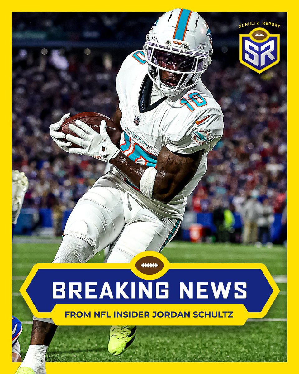 Schultz_Report's tweet image. BREAKING: The #Dolphins are releasing WR Tyreek Hill, per multiple sources.

Hill’s incredible 4-year run in Miami is over.