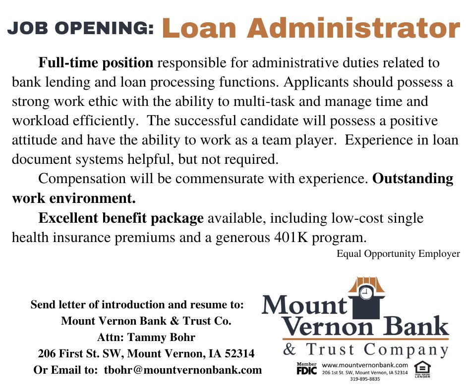 Mount Vernon Bank tweet media