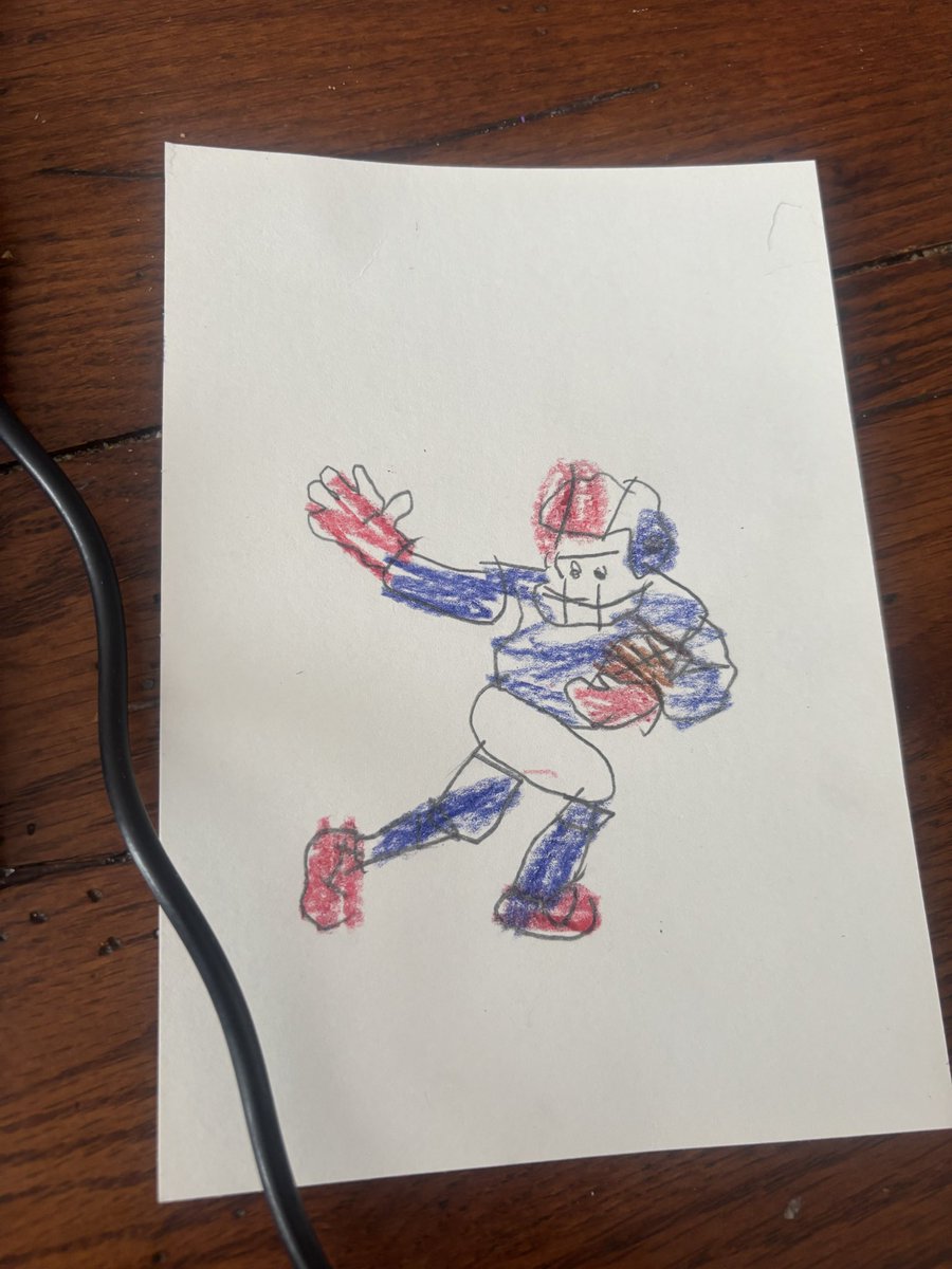5YO still not over the Super Bowl and I’m ok with it. “Go Patriots”