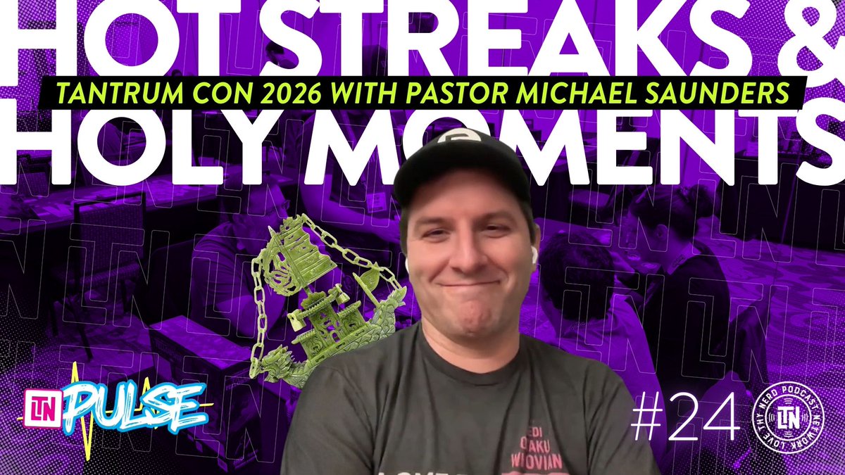 lovethynerd's tweet photo. Tantrum Con 2026 recap went from “con vibes” to destroyed ping pong tables + rulebook meltdowns real quick. 😅
But also: why sitting at the table matters, and how hobbies build real community.
🎧 Watch or Listen now: https://t.co/1skSVB4Zks
#BoardGames #Tabletop #LoveThyNerd https://t.co/BitjGFuTdt