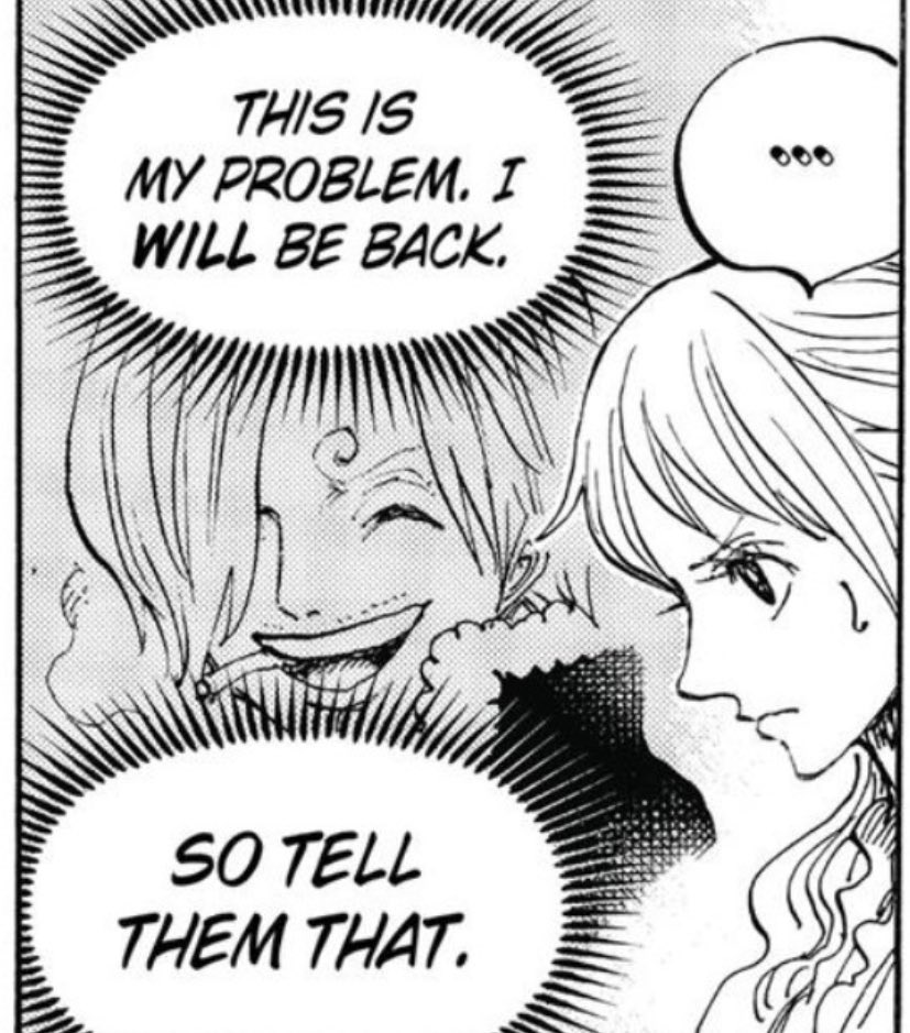 Love how gorgeous and cutieful Sanji looks when his crew is thinking about him