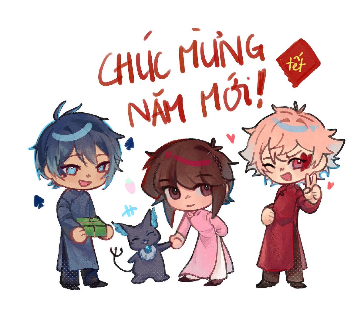 Happy Lunar New Year everyone!! 
Chúc mọi người Tết vui vẻ!!