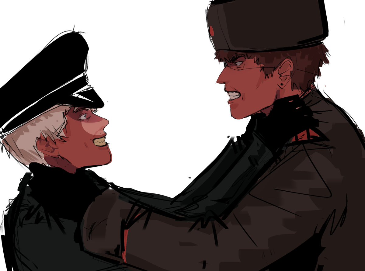 First time drawing sovireich, kinda nervous😳😳🤙

Request from my sakisfever.straw.page

#CountryHumans #countryhumansthirdreich #countryhumansUSSR #sovietreich