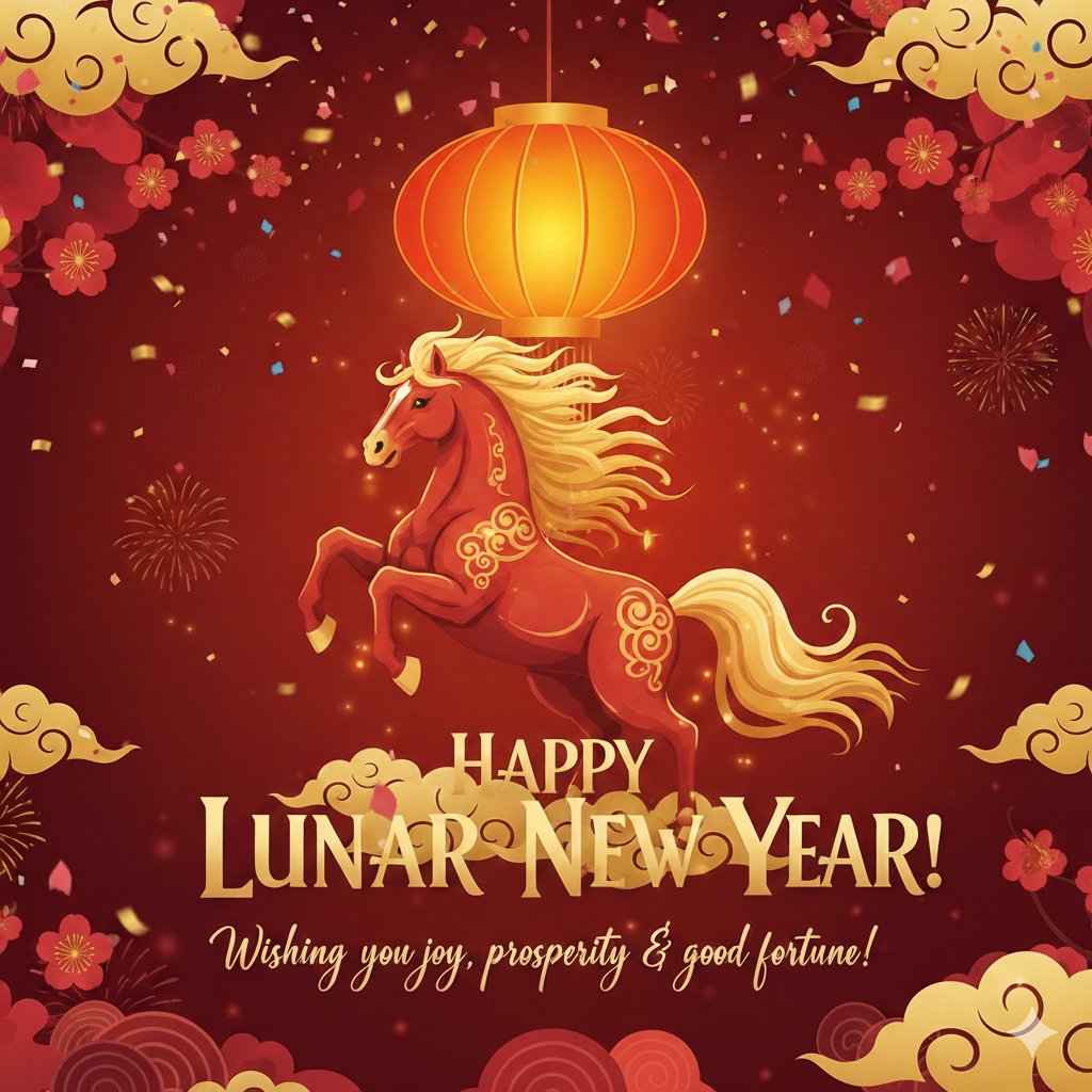 Happy Lunar New Year to everyone celebrating! 🐴 🐎