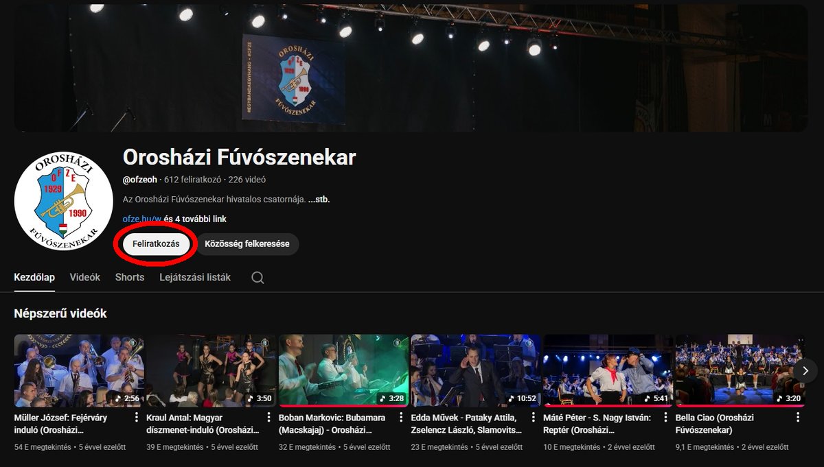 ofze's tweet photo. 🎺 Iratkozz fel az Orosházi Fúvószenekar YouTube‑csatornájára!  

📌 Hogyan iratkozz fel?
Nyisd meg a csatornát: https://t.co/wkD6k3fFZp
Kattints a Feliratkozás gombra.

A harang ikonra is nyomhatsz, hogy minden új videóról értesítést kapj. https://t.co/i60f6c3Vh5