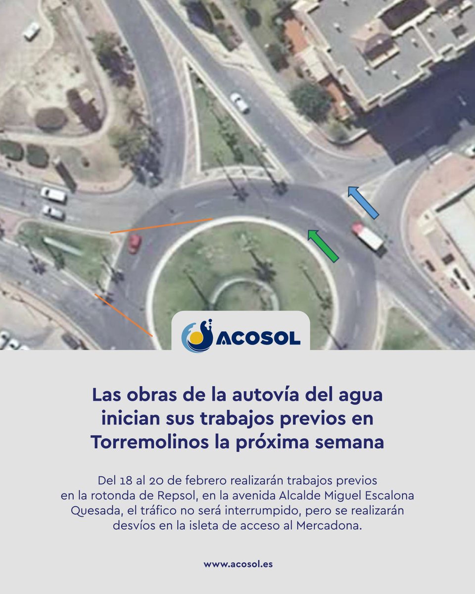 AcosolSA's tweet photo. ⚠️ Obras Autovía del Agua - tramo Torremolinos

🔗 Lee la noticia completa aquí ➤ https://t.co/u8isAV18FN

#AutoviadelAgua #Acosol #Torremolinos #CostadelSol https://t.co/4BxXccttz4