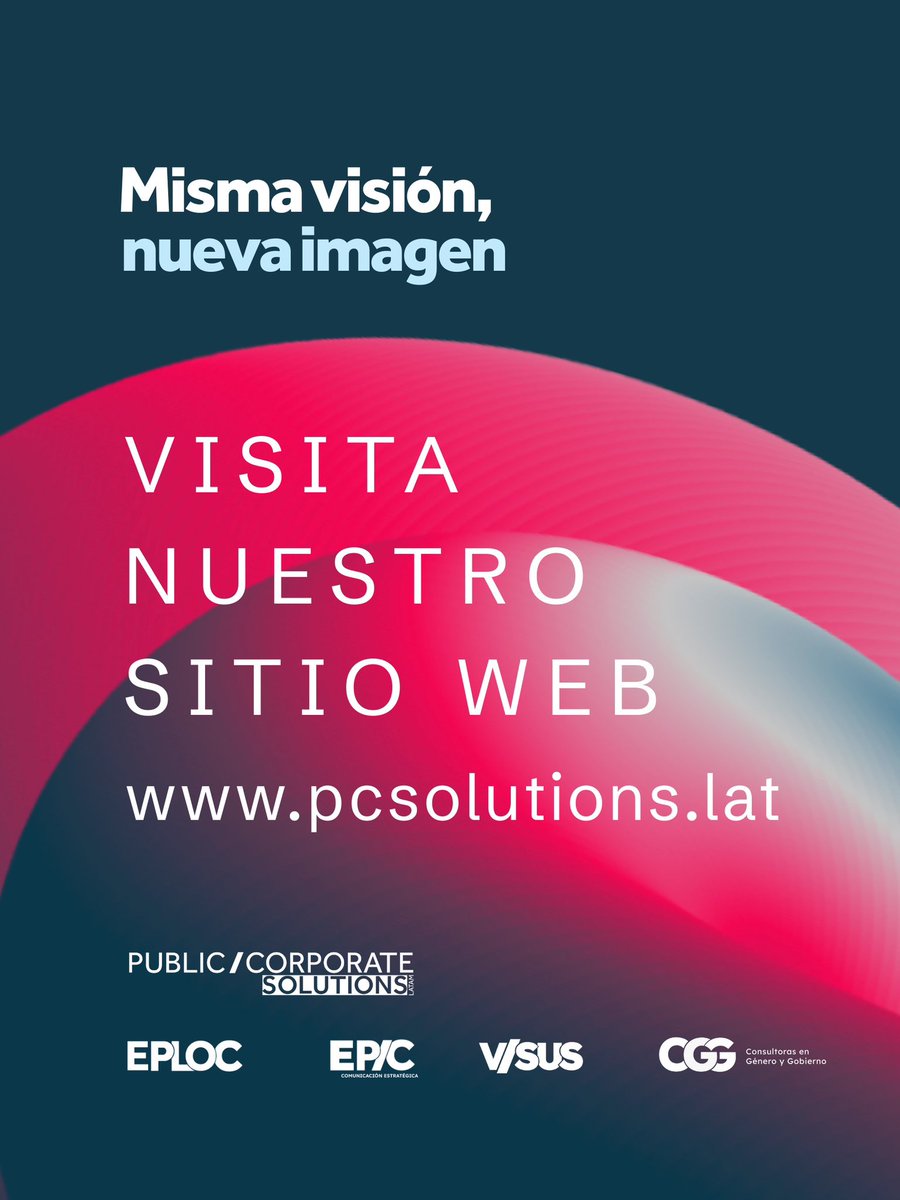 ¡Conoce nuestra nueva imagen! En Public and Corporate Solutions seguimos evolucionando para brindarte más y mejores soluciones. 

📲 pcsolutions.lat