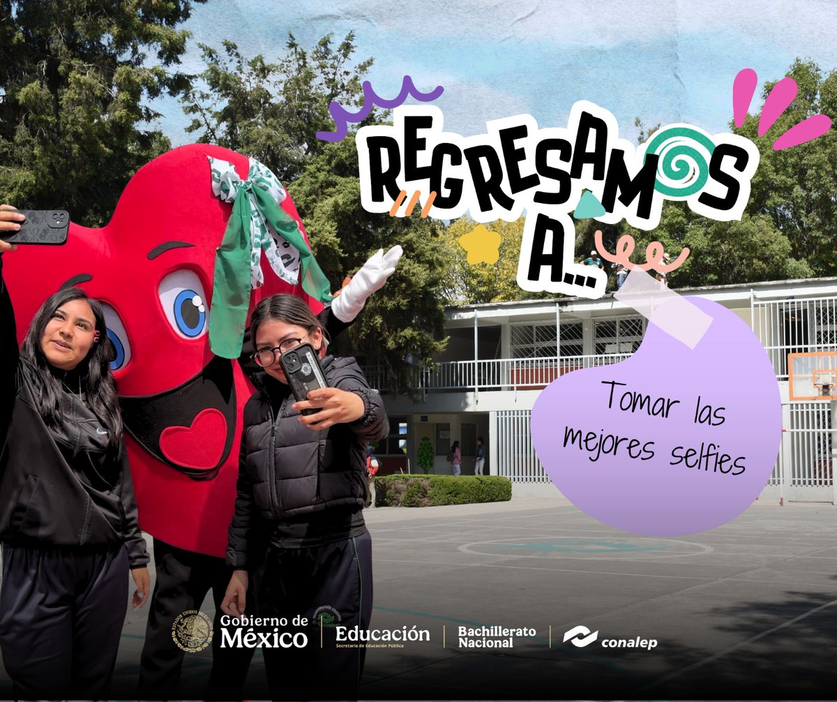 ¡Regresamos al mejor Colegio!
¡Regresamos al #CONALEP! 💚

Cuéntanos cómo fue tu primer día de regreso, ¿ya extrañabas a tus amigos? 😁

Comenta el nombre de tu real, con quien vas a pasar todo el semestre.

#OrgullosamenteCONALEP