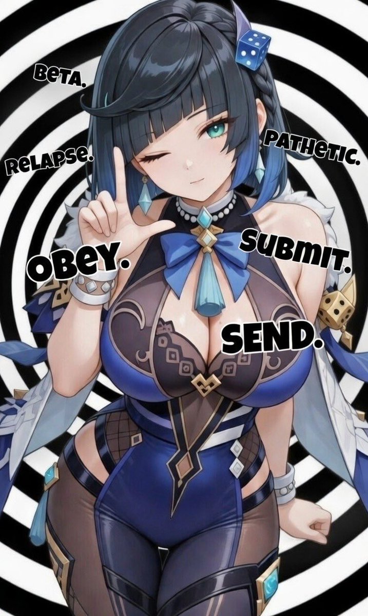 SayYes2Yelan's tweet photo. throbbing again loser? (//ω//)♡

you cannot resist me, can you? >:3

give up for me alreadyyy..

send me ALL you have :3 ~~~> 💸
#2DFD #findom #hypno https://t.co/3H5BmYoRO4