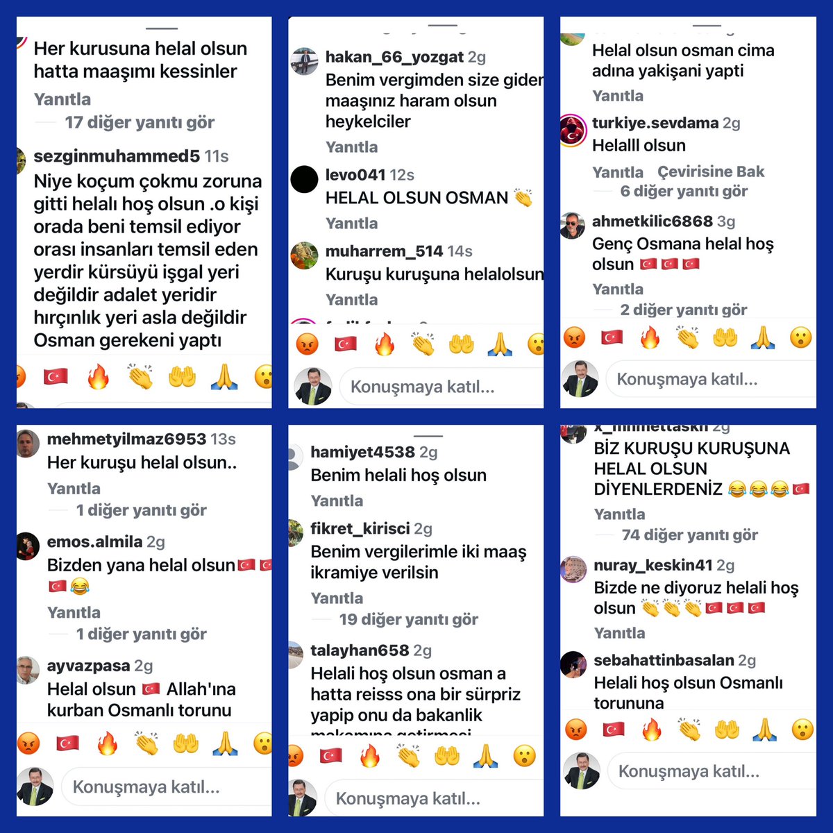 OSMAN GÖKÇEK’IN MUHALIFLERI INSTAGRAM’DA 
BIR ANKET YAPMIŞLAR…

İŞTE İLK 17 CEVAP…
TEŞEKKÜRLER TÜRKİYE..