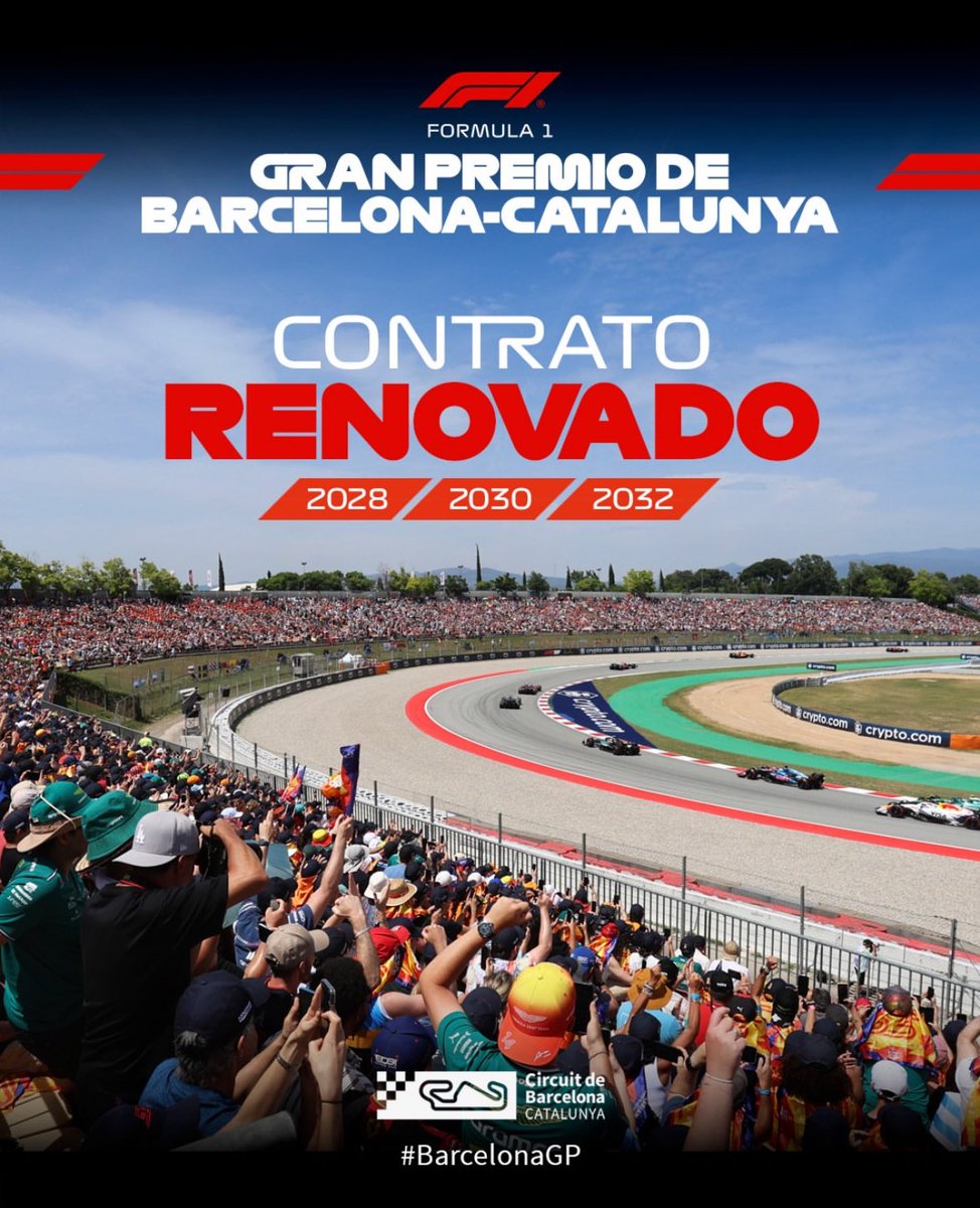 Grandísima noticia e importante para todos 👏🏻👏🏻💪💪
Enhorabuena <a href="/Circuitcat_es/">Circuit de Barcelona-Catalunya</a> ! Todos juntos en el Gran Premio de casa el próximo junio !
