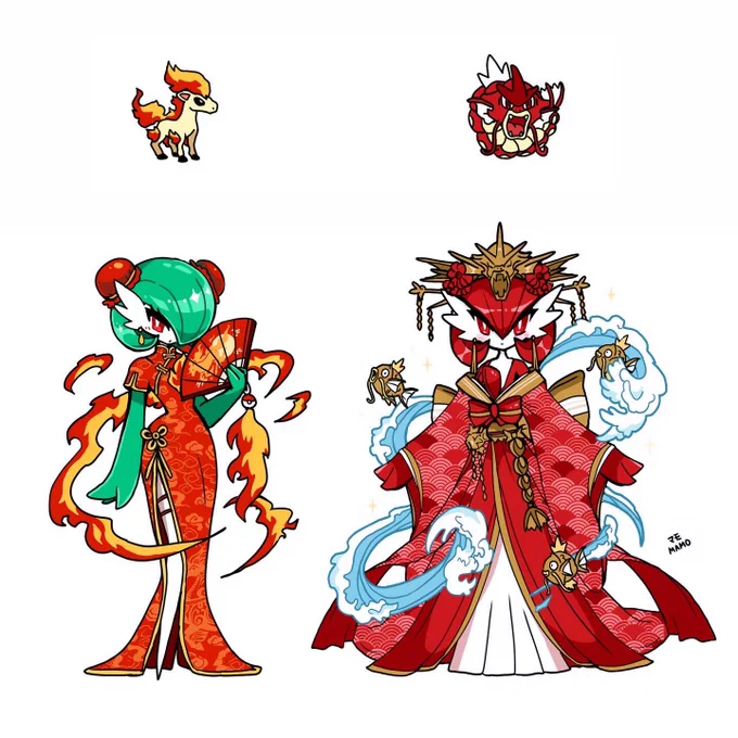 ponyta // red gyarados