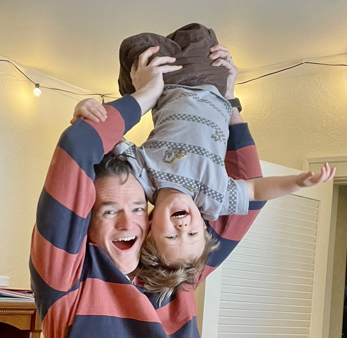 Fun with grandson! Keep fit, gents..there are years of fun waiting for you, too. But you gotta be up for it 💪🤘