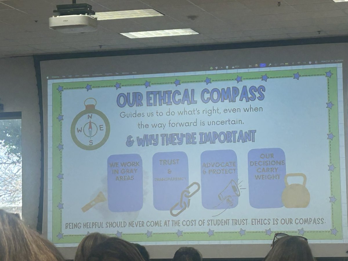 CBEcounselors's tweet photo. Learning about Ethics from our awesome follow counselors @RichardsonISD during staff development day! Taking such a valuable information to @CBEBears to better serve our students and their families! @RISDcounselors #counselorsethics #ASCAtweets https://t.co/4m0QLNppTM