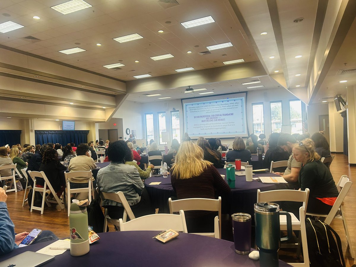 CBEcounselors's tweet photo. Learning about Ethics from our awesome follow counselors @RichardsonISD during staff development day! Taking such a valuable information to @CBEBears to better serve our students and their families! @RISDcounselors #counselorsethics #ASCAtweets https://t.co/4m0QLNppTM