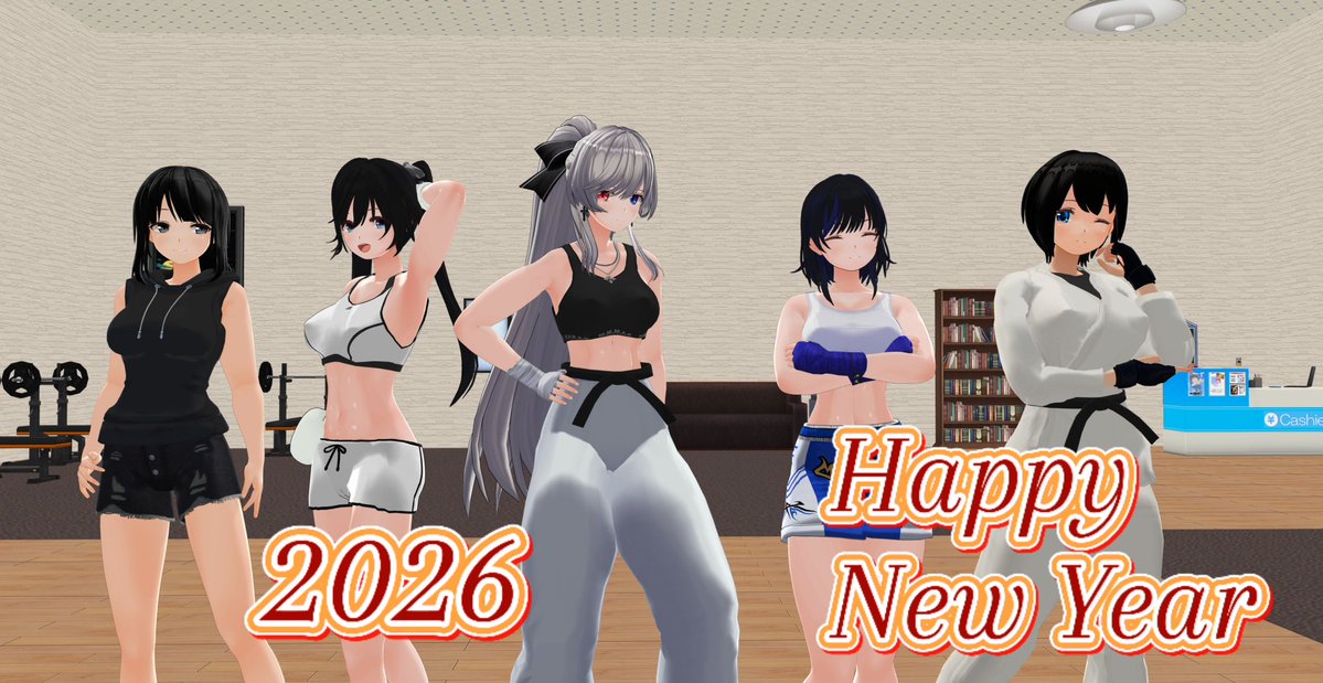 COM3D2 #カスタムオーダーメイド3D2 格闘技rkgk 新年快乐！ Happy